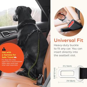 <span class=keywords><strong>Ceinture</strong></span> <span class=keywords><strong>de</strong></span> <span class=keywords><strong>sécurité</strong></span> pour chien en acier massif universel |   <span class=keywords><strong>Clip</strong></span> <span class=keywords><strong>de</strong></span> <span class=keywords><strong>retenue</strong></span> réfléchissant durable, sûr et sécurisé, crochet, loquet, boucle, mousqueton, moyen - Product Image 5