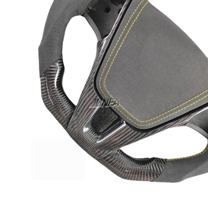 Volante de cuero personalizado <span class=keywords><strong>Volvo</strong></span> <span class=keywords><strong>C30</strong></span> S40 S60 Modificación de volante <span class=keywords><strong>deportivo</strong></span> de fibra de carbono para un rendimiento óptimo - Product Image 4