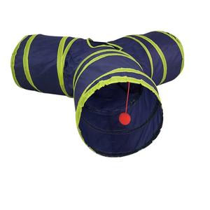 <span class=keywords><strong>Tunnel</strong></span> per Gatti a Tre Vie Pieghevole con Carta Sonora a Forma di Lombrico - Product Image 3