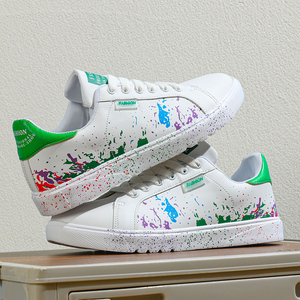 Zapatos Casuales Blancos Personalizados <span class=keywords><strong>2024</strong></span>, Transpirables, Antideslizantes, Ligeros, con Forro de Malla, para Estudiantes, Hombres y Mujeres, Primavera Invierno - Product Image 2