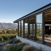 Ventanas Corredizas Horizontales de Doble Acristalamiento Guangsha, de Alta Calidad, Aleación de Aluminio, Diseño Moderno, Función Antiviento, Gran Venta