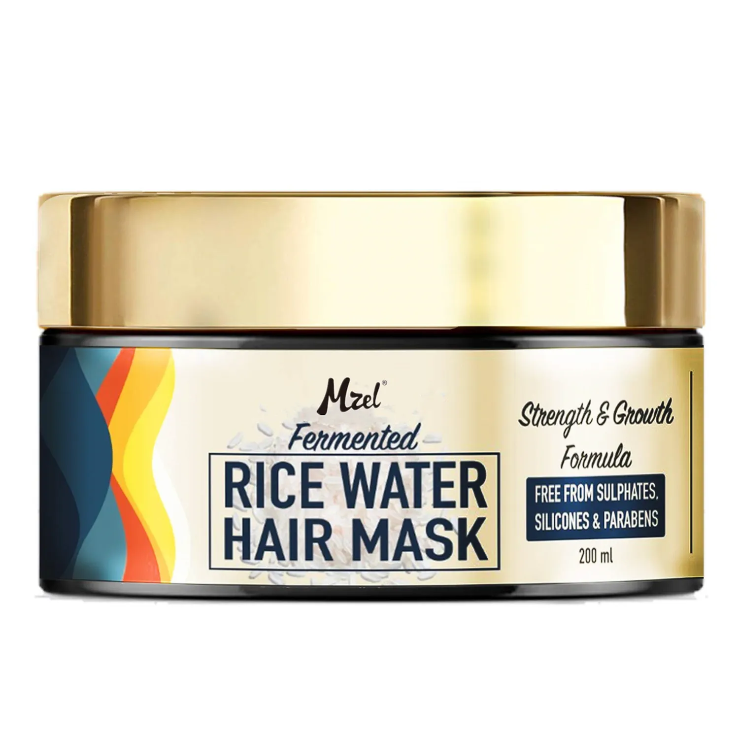 Masque capillaire à l'eau de riz fermentée de marque privée pour cheveux secs et crépus