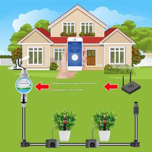 Contrôleur d'<span class=keywords><strong>arrosage</strong></span> et d'irrigation des plantes à double commande WIFI et <span class=keywords><strong>Bluetooth</strong></span>, système d'irrigation goutte à goutte automatique, arroseur - Product Image 5