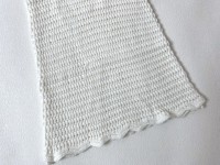 Nouvelle Arrivée Robe d'été en Coton Doux Tricoté pour Bébé Fille, Robe Unie Sans Manches en Maille Creuse avec Volants à l'Ourlet pour Enfants