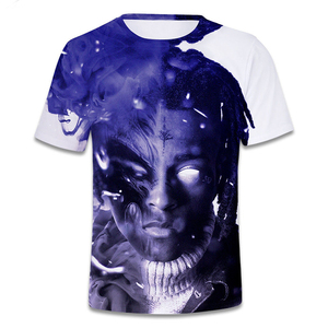 T-shirt in poliestere da uomo con stampa 3D trendy del rapper americano XXX, personalizzabile, popolare tra i fan, maglietta commemorativa R.I.P. - Product Image 1