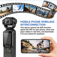 Caméra de poche HD portable, enregistreur vidéo, enregistrement de mouvement, ultra-claire, anti-vibration, 4K, grand angle, WiFi, caméra d'action et de sport
