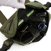 Échantillon Gratuit – Sac de Poitrine Tactique Imperméable Style Japonais à Cadre Interne, Sac Banane, Petit Sac à Bandoulière, Sac à Main Unisexe