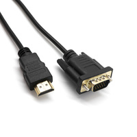Plug and Play Compatible con todos los chips HDMI a VGA cable 1080p 4K adaptador 1,8 m adaptador Kabel