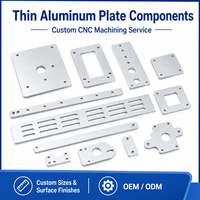 Pièces de tôles fines en aluminium usinées sur mesure par CNC, composants de machines OEM