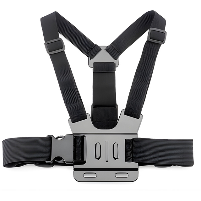 Motorcycle Sport Chest Strap Kit Action Camera Adjustable Chest Mount Harness With 360° Rotating Phone Clip