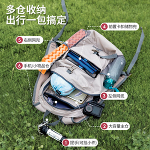 Beishanlang Outdoor Lightweight Hiking Backpack Unisex Daypack 14.9 In Max Laptop Fit Mountain Design - Product Image 2