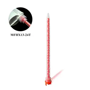 250ml acrylic adhesive glue mixer tips large industrial mixing nozzles MFHX08-18 for 10:1 two part cartridge