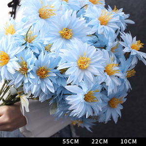 ดอกบัวประดิษฐ์สัมผัสจริงสีฟ้าสีน้ำตาลเพื่อลมหายใจของเด็กทารกสำหรับงานแต่งงานบ้านปาร์ตี้ตกแต่งคริสต์มาสกลับโรงเรียนลดราคา! - Product Image 4