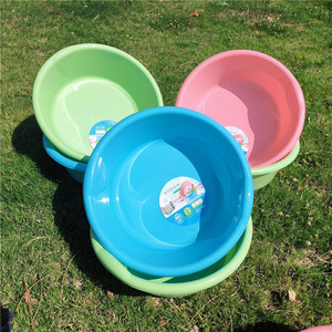 Grand bac en plastique rond de 60 cm, profond et épaissi, pour la lessive domestique, idéal comme cadeau promotionnel - Product Image 1