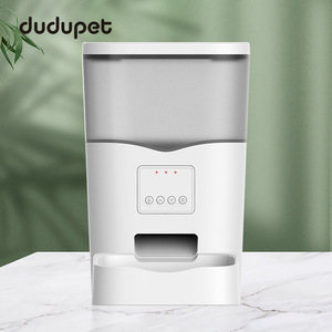 Comedero Inteligente para Mascotas Dudupet, Blanco Transparente, Cuadrado, Programación Automática de Alimentación para Perros y Gatos, con Control por Aplicación - Product Image 1
