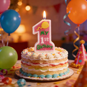 Bougie à paillettes « <span class=keywords><strong>Mon</strong></span> 1er <span class=keywords><strong>anniversaire</strong></span> » numéro 1 rose et bleue, pour la <span class=keywords><strong>d</strong></span>écoration de gâteau <span class=keywords><strong>d</strong></span>'<span class=keywords><strong>anniversaire</strong></span> des enfants - Product Image 3