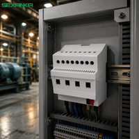 SEXANKA KNX EIB Système d'automatisation de la maison intelligente, Développement personnalisé, Actionneur de commutation, Moteur AC, Matériau plastique, Automatisation à 4 voies