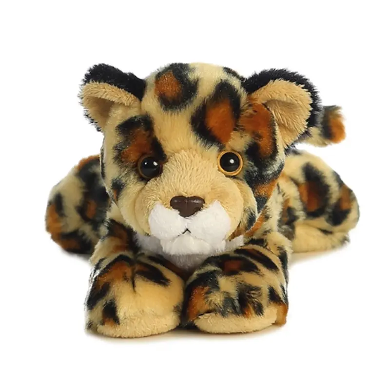 2024 gran oferta lindos animales de peluche suaves 20CM juguete de peluche Tigre/leopardo de las nieves/rinoceronte/elefante Logo juguetes de peluche personalizados