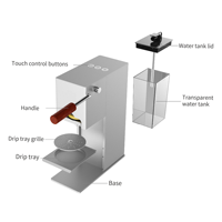 Vente en gros d'une cafetière à dosette ESE de 44mm plateau de tasse réglable machines à expresso italiennes ESE machine à expresso portable