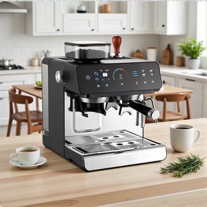 เครื่องชงกาแฟเอสเพรสโซไฟฟ้า พร้อมเกจ<span class=keywords><strong>วัด</strong></span>แรงดันแบบภาพ 20 บาร์ ปรับระดับการบดได้ 10 ระดับ ควบคุมด้วยระบบสัมผัส ออลอินวัน สำหรับใช้ในบ้าน - Product Image 2