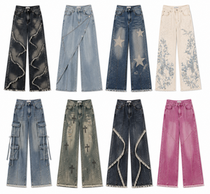 Venta al por mayor de jeans surtidos para mujer, lavados variados, múltiples tallas, paquete a granel para el mercado de reventa, mezcla aleatoria, modelo 2026.4, origen CN/GUA - Product Image 1