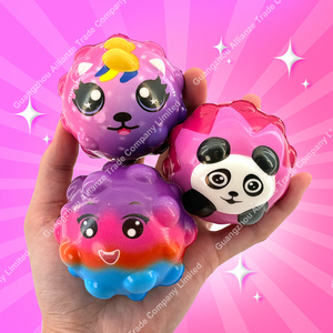 Unisex 6.5CM PU Magic <b>Bouncing</b> <b>Ball</b> 7-Style Inflatable Sports Toy for Beach Relief Cute Outdoor Family Game High Bounce <b>Ball</b> - Product Image 5