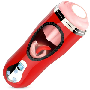 เครื่องช่วยสำเร็จความใคร่สำหรับผู้ใหญ่แบบสัมผัสเสมือนจริง กันน้ำ ใช้งานอัตโนมัติเต็มรูปแบบ พร้อมระบบเสียงพูดภาษาอังกฤษ - Product Image 1