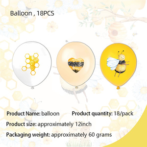 Artículos para Fiesta de Cumpleaños de Abeja Amarilla, Pancarta HAPPY BEEDAY, Decoración para Cupcakes, Globos, Decoración para Fiesta de Cumpleaños Infantil y Baby Shower - Product Image 6