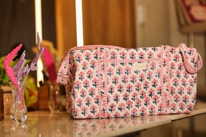 Bolsa de Lona de Algodón Estampada a Mano con Diseño Floral, Bolsa de Viaje Hecha a Mano, Ecológica, de Gran Capacidad, Tejido Resistente y Portátil - Product Image 3