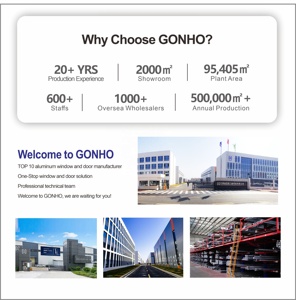 10 năm bảo hành thẳng góc cửa sổ phản chiếu đôi kính nước bằng chứng độ kín khí nhôm slidng cửa sổ và cửa ra vào - Product Image 6