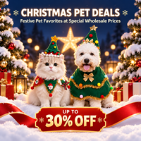 Bavoirs et chapeaux décoratifs de Noël pour animaux de compagnie (chats et chiens) – Style Instagram – Cadeaux de fêtes – Vente en gros directe usine