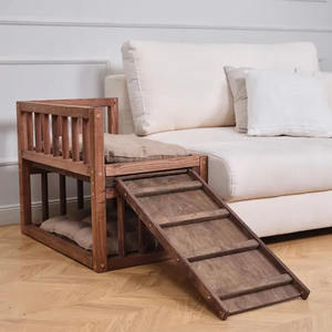 Hundebett-Plattform Holz-Haustiermöbel Haustierbett Hundemöbel Erhöhtes Hundebett - Product Image 1