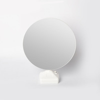 Cadre photo avec miroir magique led de maquillage rond et multifonction pour la décoration intérieure par sublimation