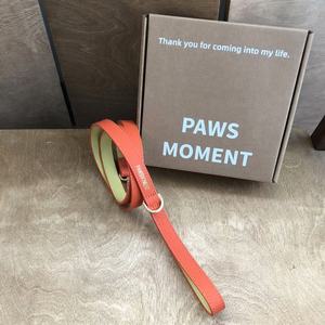 PAWSMOMENT Echtes Leder Hundehalsband mit Leine und Kotbeutelhalter, Weich und Bequem für Haustiere, Praktisches und Einfaches Hundehalsband und Leine-Set - Product Image 4