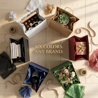 Bolsas de Papel Kraft Ecológicas Reciclables de Lujo Negras con Asas de Cuerda de Algodón Laminadas para Envasado de Alimentos y Ropa