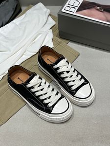 Baskets montantes décontractées à lacets, style sport, nouvelle collection 2026, bout classique, polyvalentes, antidérapantes, rehaussantes, en toile blanche, toutes saisons - Product Image 5