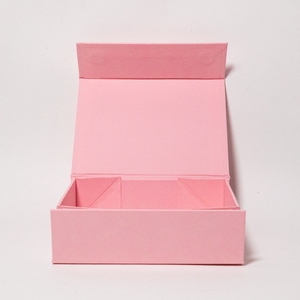 A4 nông màu hồng sang trọng mỹ phẩm quà tặng bao bì hộp vàng lá Matt cán bìa từ nắp đóng cửa có thể gập lại Hộp quà tặng - Product Image 2