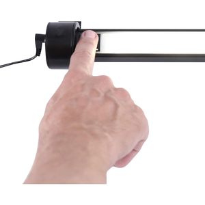 Lámpara LED de tira Alera ALE de 24 pulgadas de ancho, negra, para debajo del gabinete, con interruptor de sensor moderno, 5V/12V, para armario, dormitorio, PC, con dirección vertical - Product Image 2