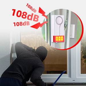 Alarma de Vibración de Alta Sensibilidad, Alarma Magnética para Puerta, Timbre Electrónico de 108 dB, Sirena para Automatización del Hogar, 433 MHz, SUPER SIREN Xp-72 - Product Image 2