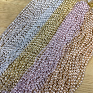 Premium 6x9mm Orange-Pink Glass Teardrop Faux Pearls-Certified DIY <strong>Jewelry</strong> <strong>Supplies</strong> for Bracelet and Necklace - Product Image 2