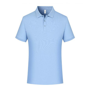 Camiseta Polo de Algodón de Color Sólido, Transpirable, para Uso Diario, Manga Corta, Ropa de Trabajo para Hombre, con Logotipo Personalizable Impreso, para Actividades de Verano - Product Image 3