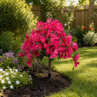 Arbre artificiel de bougainvillier quatre saisons pour extérieur, fleurs en soie sur pied pour jardin, patio, cour, aménagement paysager et décoration intérieure
