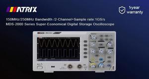 Oscilloscope numérique à mémoire économique MATRIX 250 MHz, 2 canaux, écran LCD, 240 VAC - Product Image 5