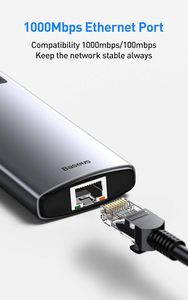 <span class=keywords><strong>Hub</strong></span> <span class=keywords><strong>USB</strong></span> Tipo <span class=keywords><strong>C</strong></span> 6 en 1, Adaptador de <span class=keywords><strong>Hub</strong></span> <span class=keywords><strong>USB</strong></span> <span class=keywords><strong>C</strong></span> 3.0 con HDMI, LAN, Lector de Tarjetas SD y TF para Computadora Portátil y de Escritorio - Product Image 2