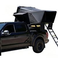 Tente de toit Zentopia pour pick-up, 2-3 personnes, double couche, dépliage rapide, imperméable, quatre saisons, avec échelle, fixation sur le porte-bagages du camion