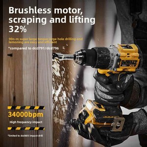 DEWALT DCD805NT-A9 20V XR Brushless 13mm Hammer Drill 90Nm 34000 <strong>BPM</strong> - Product Image 2
