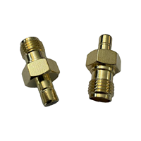 Adaptateur coaxial en laiton de qualité supérieure, connecteur SMA/SMB-KJ plaqué or, connecteur SMB mâle vers SMA femelle