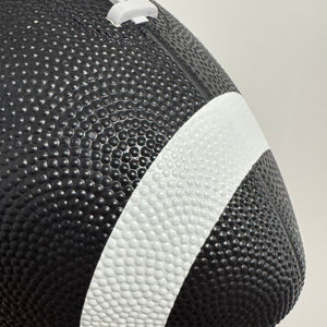 Abd amerikan futbolu özel Logo siyah vücut beyaz dantel kauçuk vücut iyi fiyat boyutu No 9 - Product Image 4