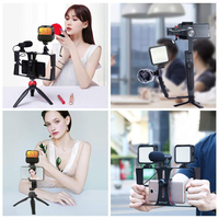 Lampe vidéo LED USB de studio avec pince Température de couleur réglable 2500-5500K Mini conception en plastique pour la photographie et le vlogging