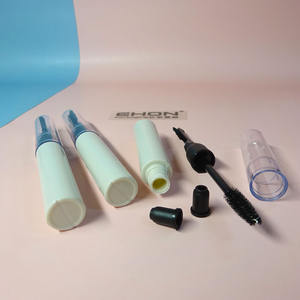 Gran oferta ronda tubo de máscara 9ml con dos usos peine y cepillo de nylon de color personalizado de etiqueta privada - Product Image 4